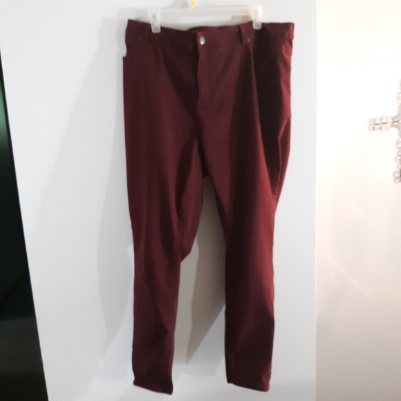 Talbots Pants - Talbots 5 pocket jeggings in maroon/burgandy